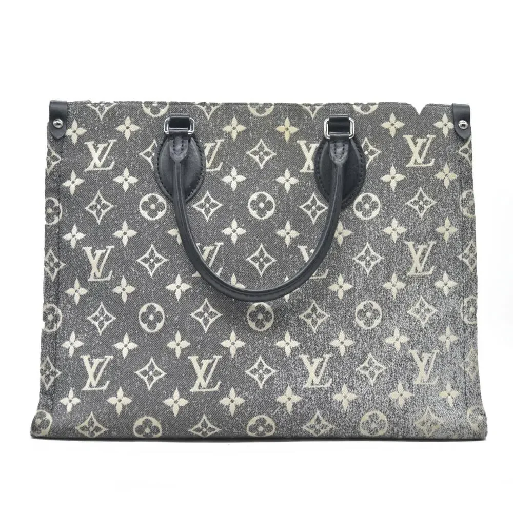 Louis Vuitton  Monogram Jacquard Denim Onthego MM Black